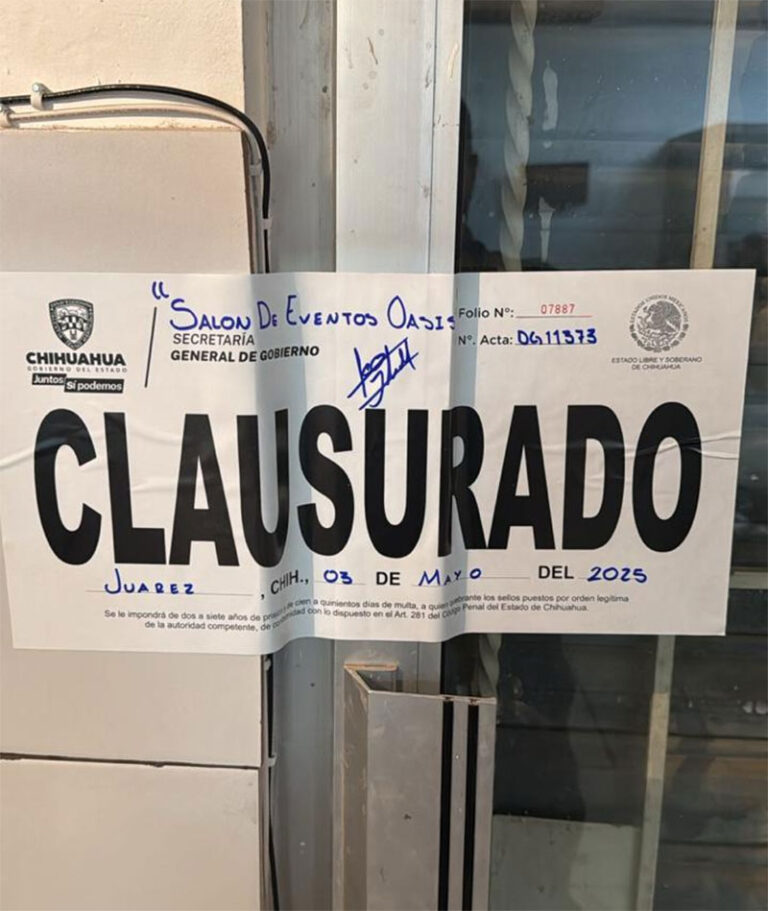 Realiza Gobernación Estatal 384 inspecciones y clausura 23 establecimientos durante la última semana
