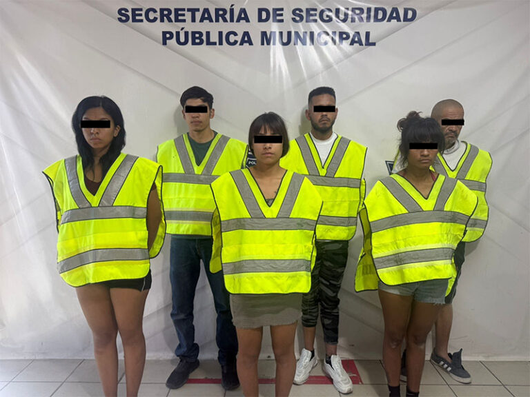 Arrestan a seis personas por delitos contra la salud y resistencia y desobediencia; una de las detenidas será investigada por secuestro
