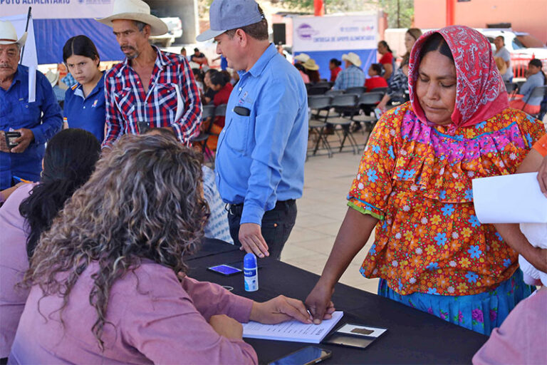 Reparten DIF Estatal y la SPyCI 6.5 toneladas de maíz y frijol a 163 familias de Chínipas