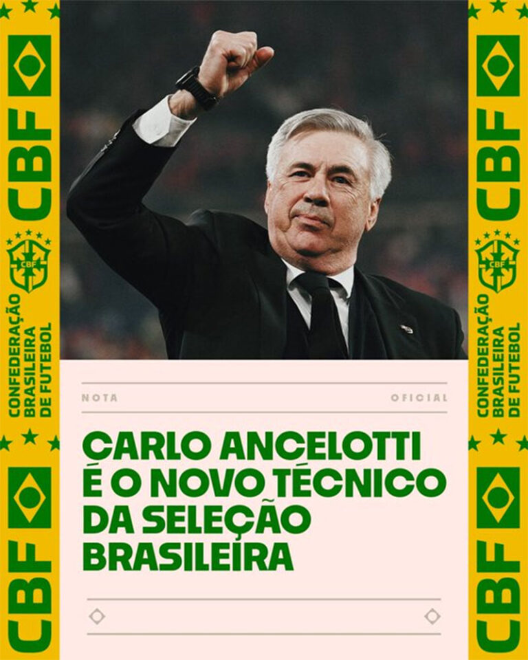 Carlo Ancelotti a la verde amárela