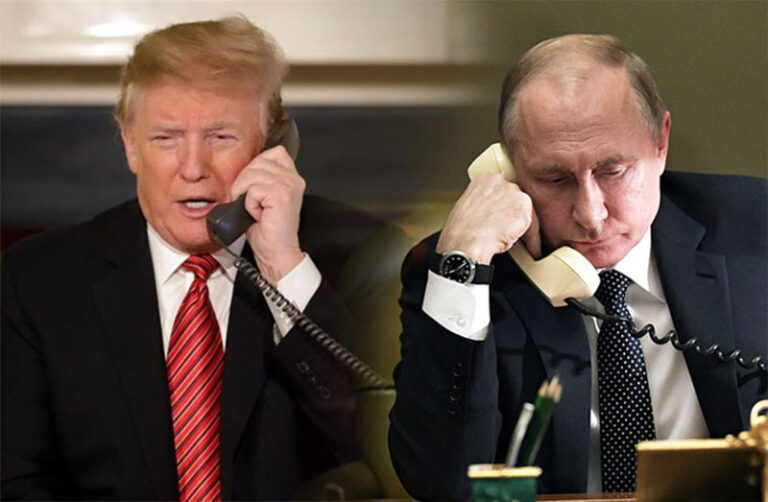 Trump busca la paz entre Rusia y Ucrania, hace llamada a Putin