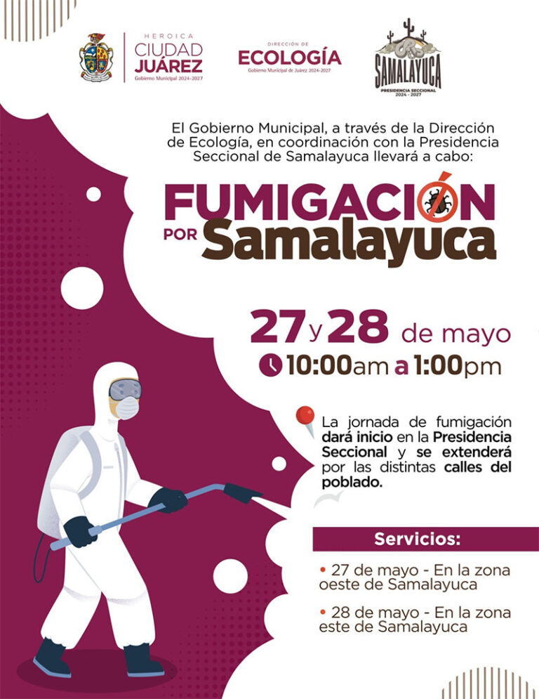 Fumigará Ecología viviendas en Samalayuca