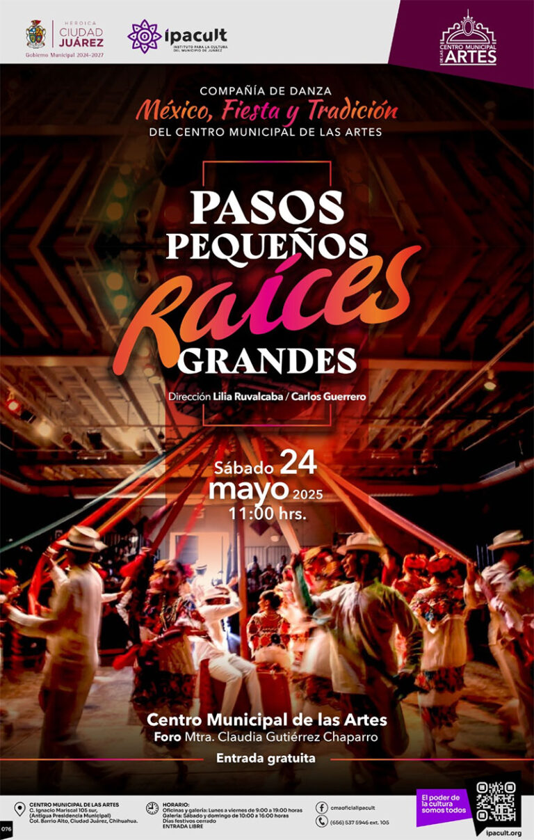 Invitan al espectáculo de danza “Pasos pequeños, Raíces grandes” este sábado en el CMA
