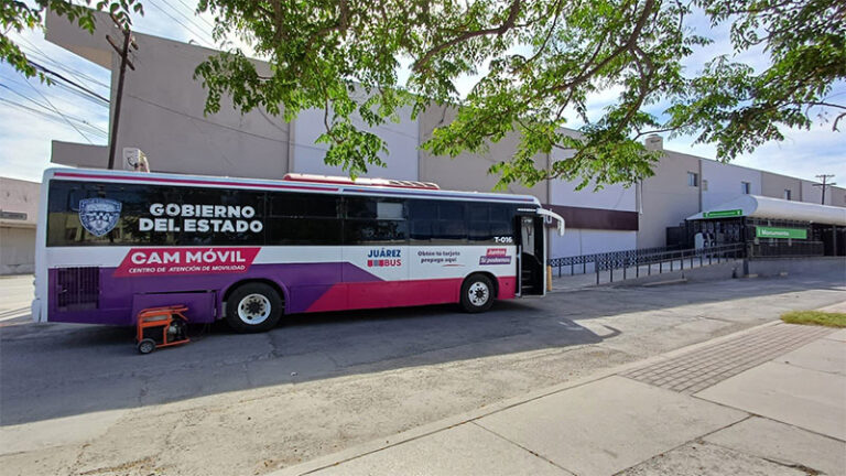 Informan ubicaciones del CAM Móvil del JuárezBus para la próxima semana