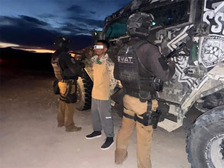 Desmantela SSPE campamento del crimen organizado en Aldama y detiene a hombre armado