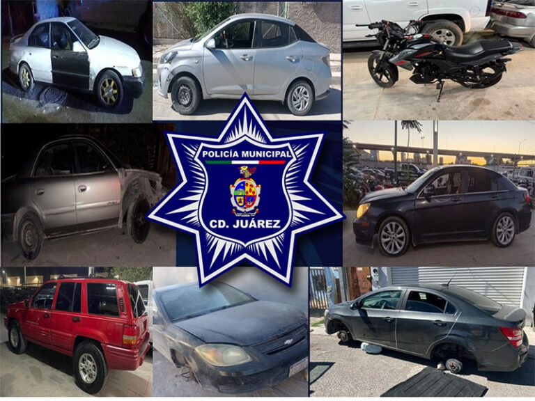 Recuperó Policía Municipal el fin de semana nueve vehículos con reporte de robo