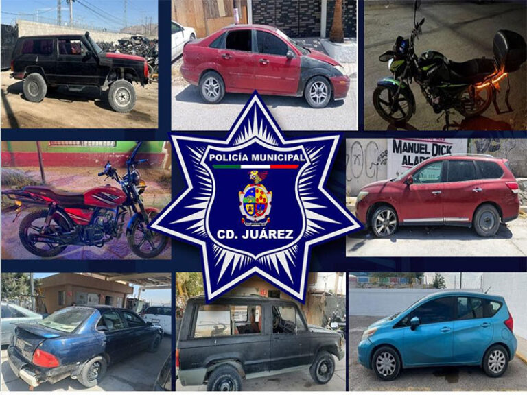 Recupera Policía Municipal nueve vehículos con reporte de robo, gracias a operativo especial