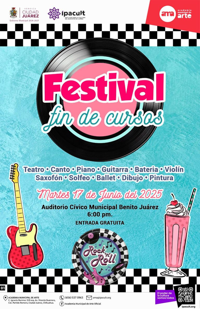 IPACULT invita al Festival de Fin de Cursos de la Academia Municipal de Arte