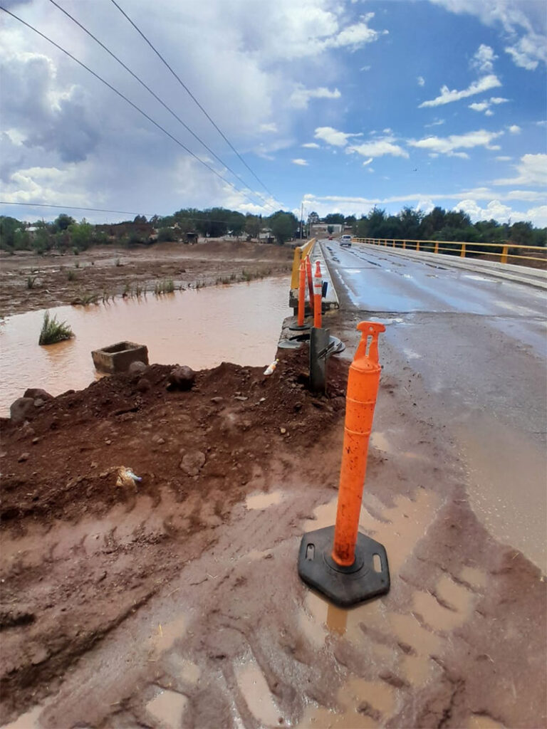 Atiene SCOP afectaciones en tramos carreteros ocasionadas por las recientes lluvias