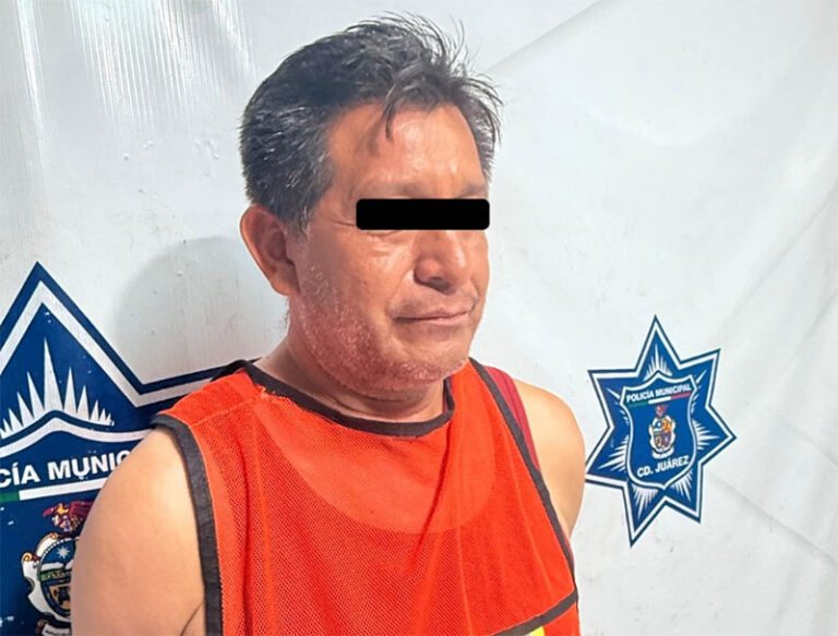 Agentes municipales detienen a sujeto acusado de lesionar con arma blanca a su sobrino