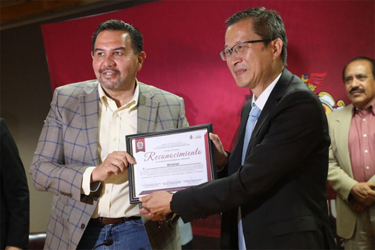 Reconoce Gobierno Municipal a Wistron e Inventec por sus acciones en sostenibilidad ambiental