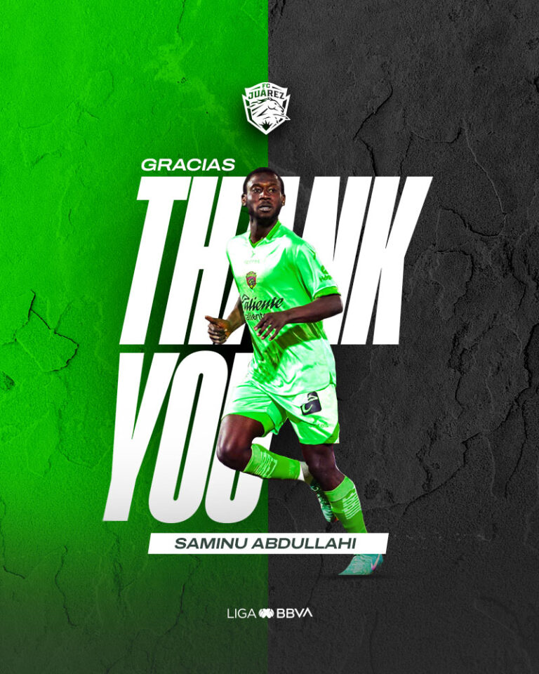 Concluye vínculo entre Saminu Abdullahi y FC Juárez