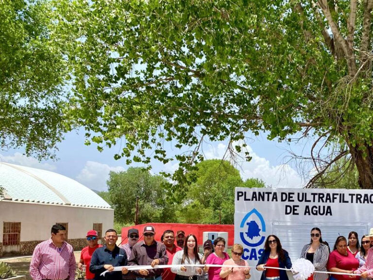 Inaugura JCAS planta de ultrafiltración en Matachí para garantizar agua limpia y gratuita