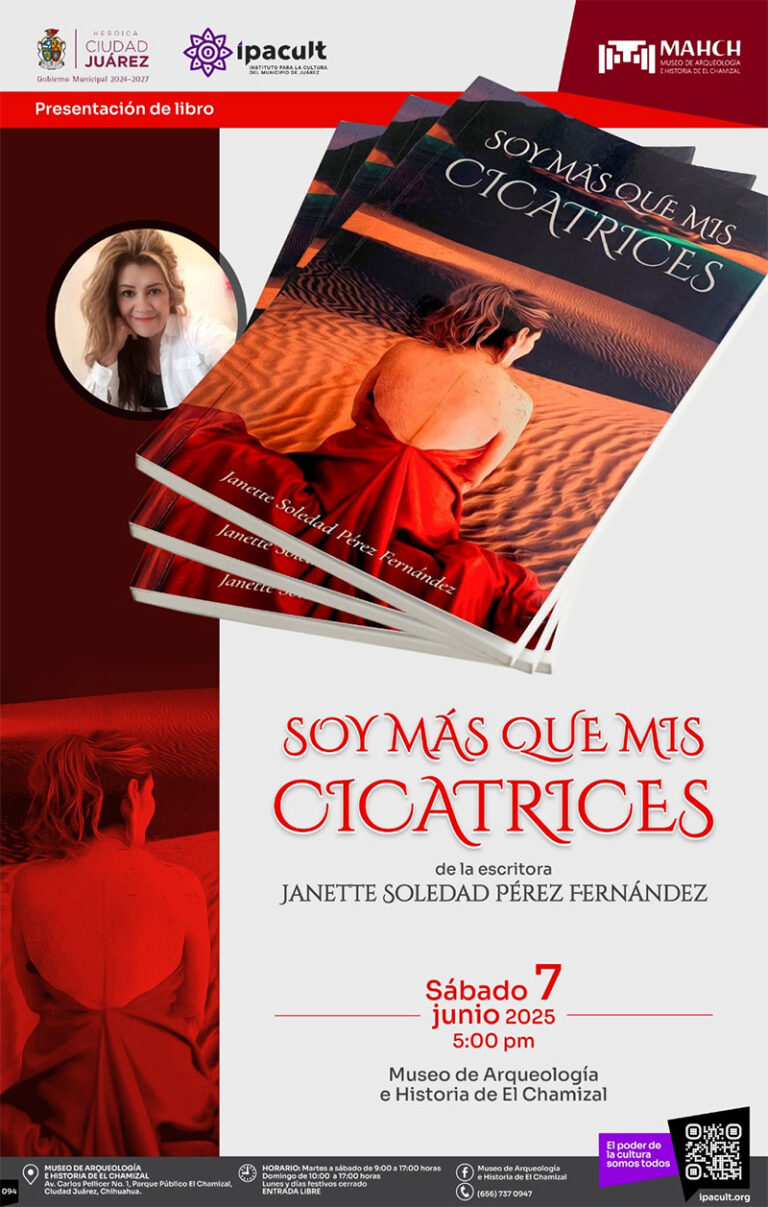 Invitan a la presentación del libro “Soy más que mis cicatrices” este sábado en el MAHCH