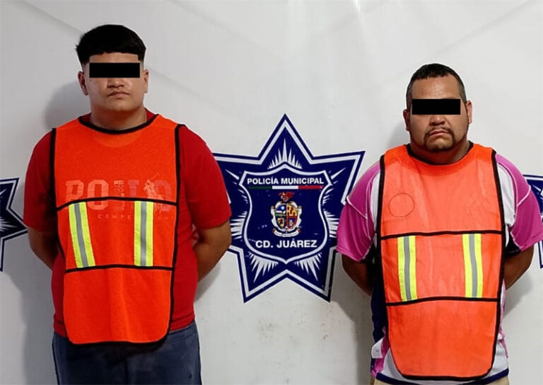 Agentes Municipales detienen a dos sujetos por el delito de homicidio calificado