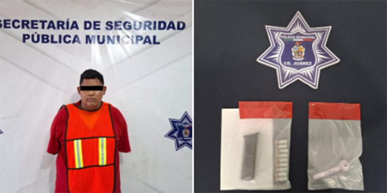 Arrestan a sujeto por violencia familiar; le aseguran revolver .38