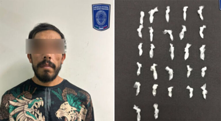 Detiene COE a sujeto en posesión de cocaína en Ciudad Juárez