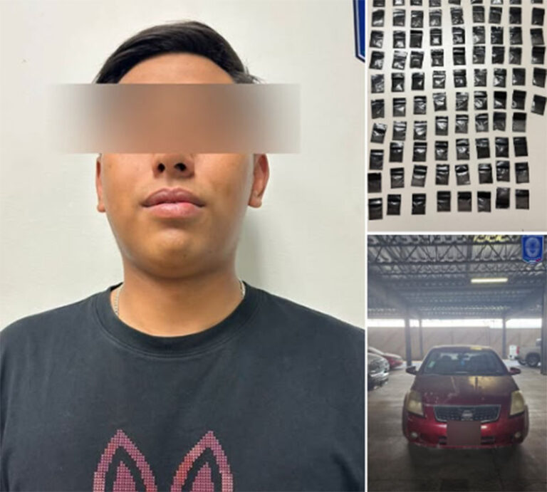 Detiene COE a ‘dealer’ con 96 dosis de cocaína en la colonia Rodríguez Borunda