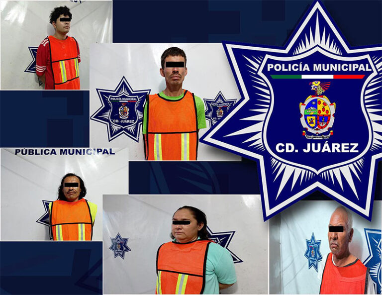 Arrestan a cinco personas acusadas por el delito de violencia familiar