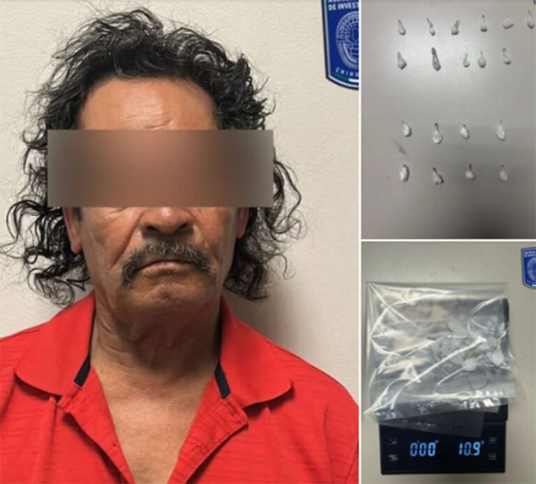 Detiene AEI a masculino en posesión de droga en Ciudad Juárez