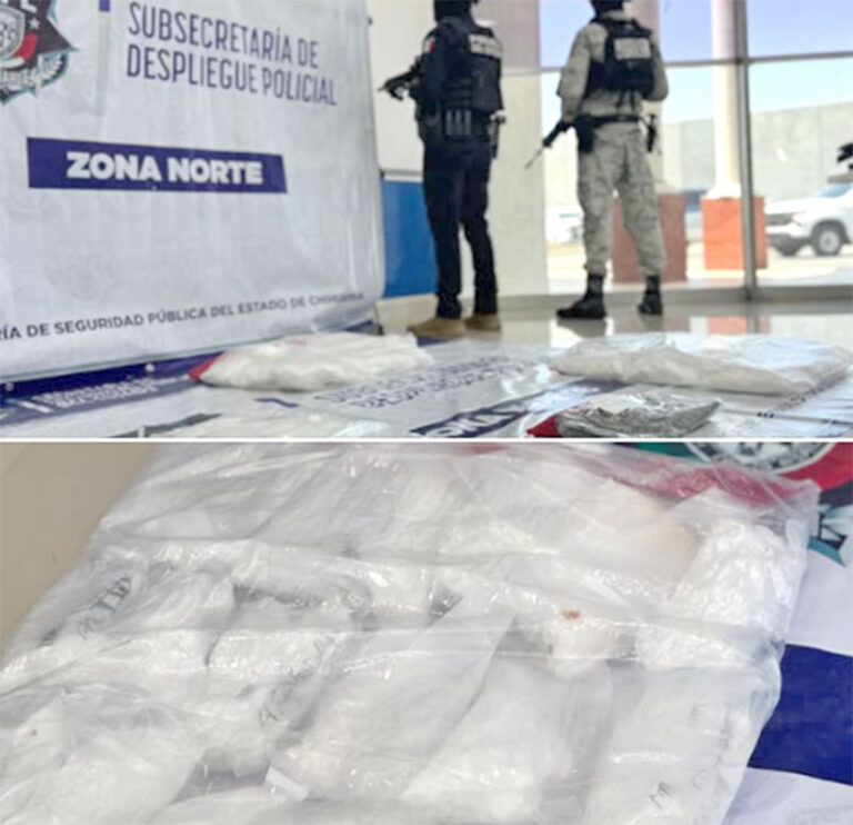 Asegura SSPE más de 5 mdp en droga durante operativo en conjunto en Juárez
