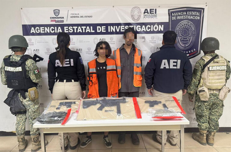 Capturan autoridades a pareja de presuntos responsables de homicidios perpetrados en Ciudad Juárez