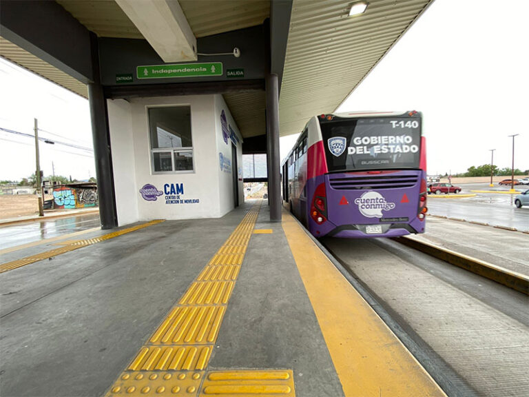 JuárezBus estrena CAM fijo en la estación Independencia