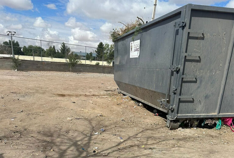 Exhorta Limpia a hacer buen uso de los contenedores en el Punto Limpio de Salvárcar