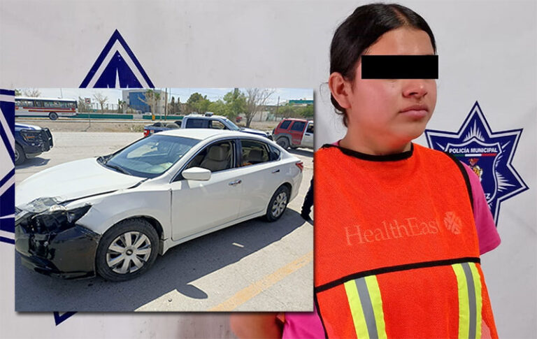 Policías arrestan a mujer en posesión de vehículo con reporte de robo