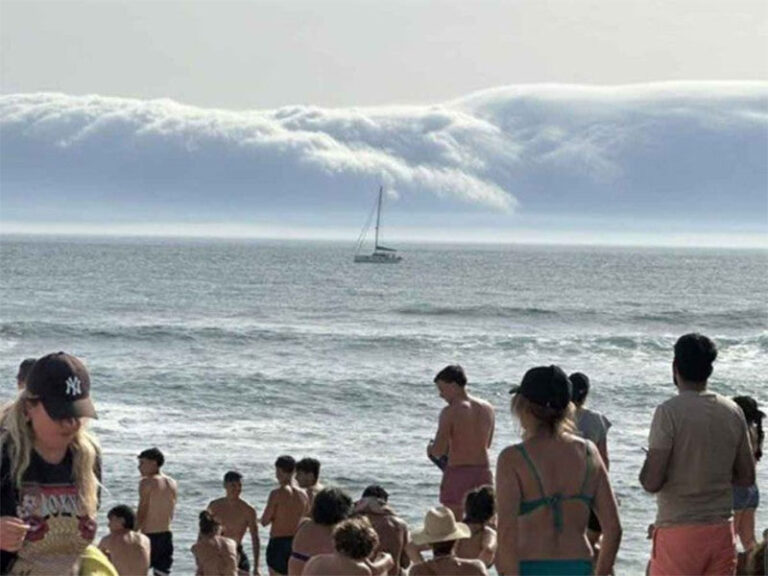 ¿Tsunami de nubes? Espectacular fenómeno que sorprendió en Portugal