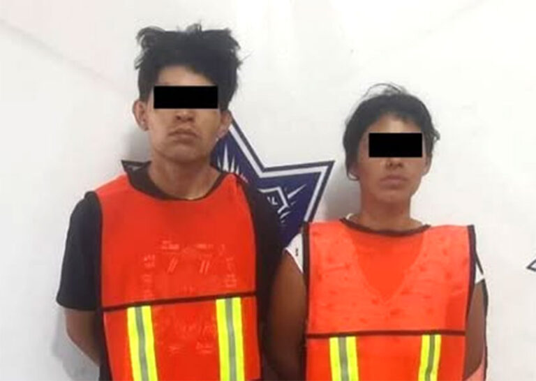 Policías Municipales detienen a pareja por posesión de varias dosis de cocaína