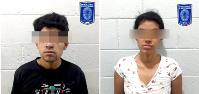 Captura AEI a pareja como presuntos homicidas de la colonia Morelos