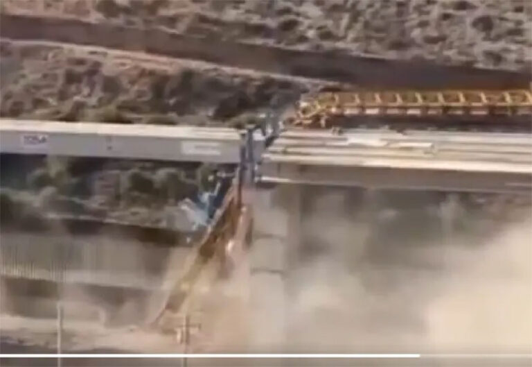 VIDEO: Colapsa grúa de puente en Tijuana