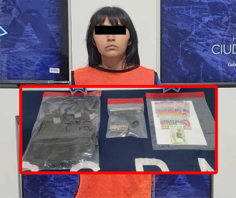La SSPM detiene a pareja por robo con violencia y portación de arma de fuego