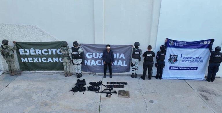 Detiene SSPE a sujeto armado en Guadalupe y Calvo