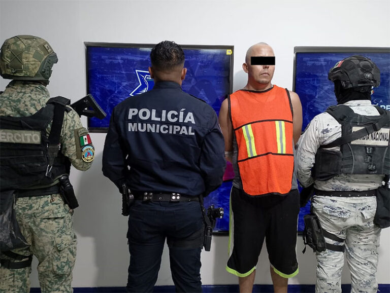 Operativo interinstitucional detiene a un sujeto que contaba con orden de aprehensión