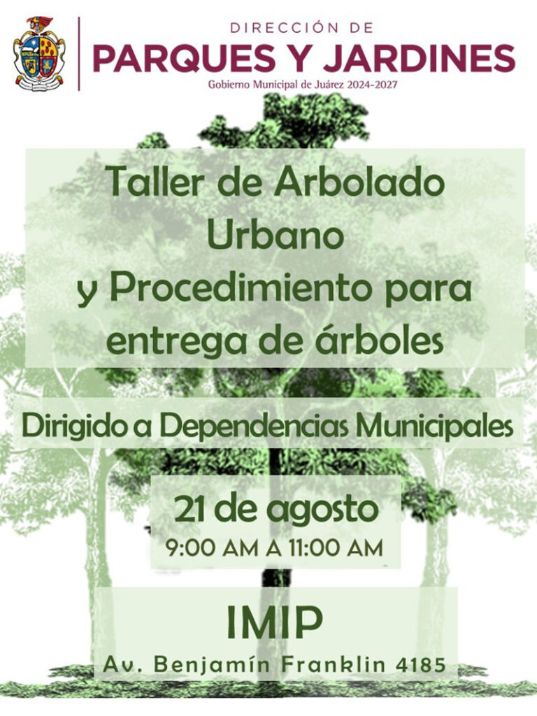 Prepara Parques y Jardines capacitación sobre arbolado urbano para dependencias municipales