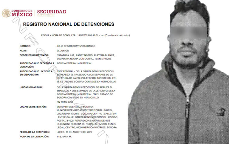 Chávez Jr entregado a México, ya está en el penal