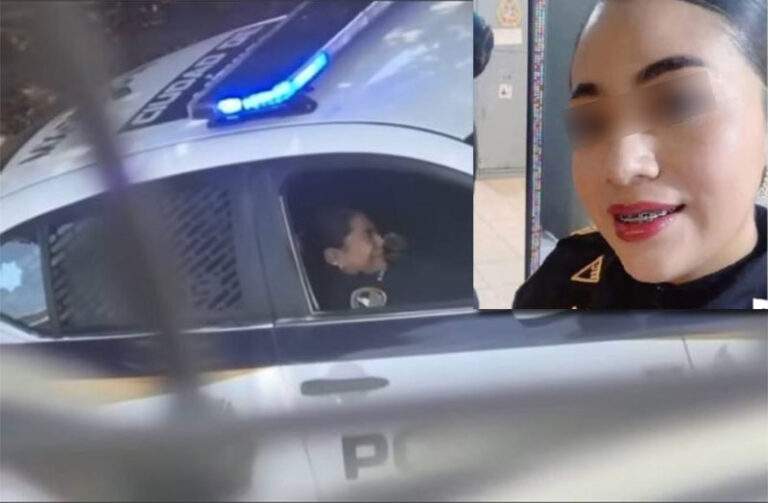 Mujer policía asegura no ser la del video que se hizo viral