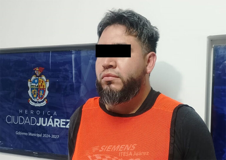 Detienen a un sujeto en posesión de un arma de fuego calibre .45