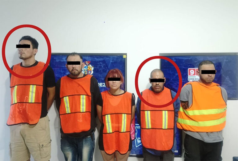 Arrestan policías municipales a cinco presuntos responsables de feminicidio en la colonia El Granjero  