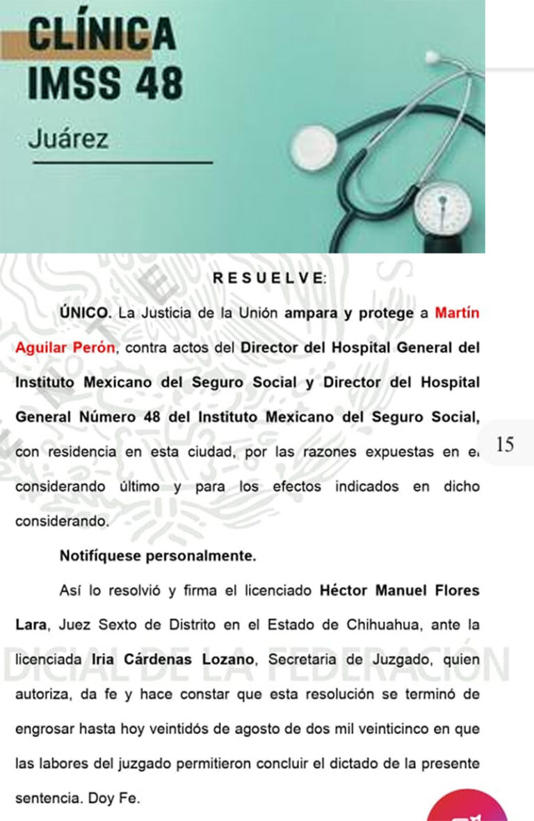 Juarense le gana al IMSS