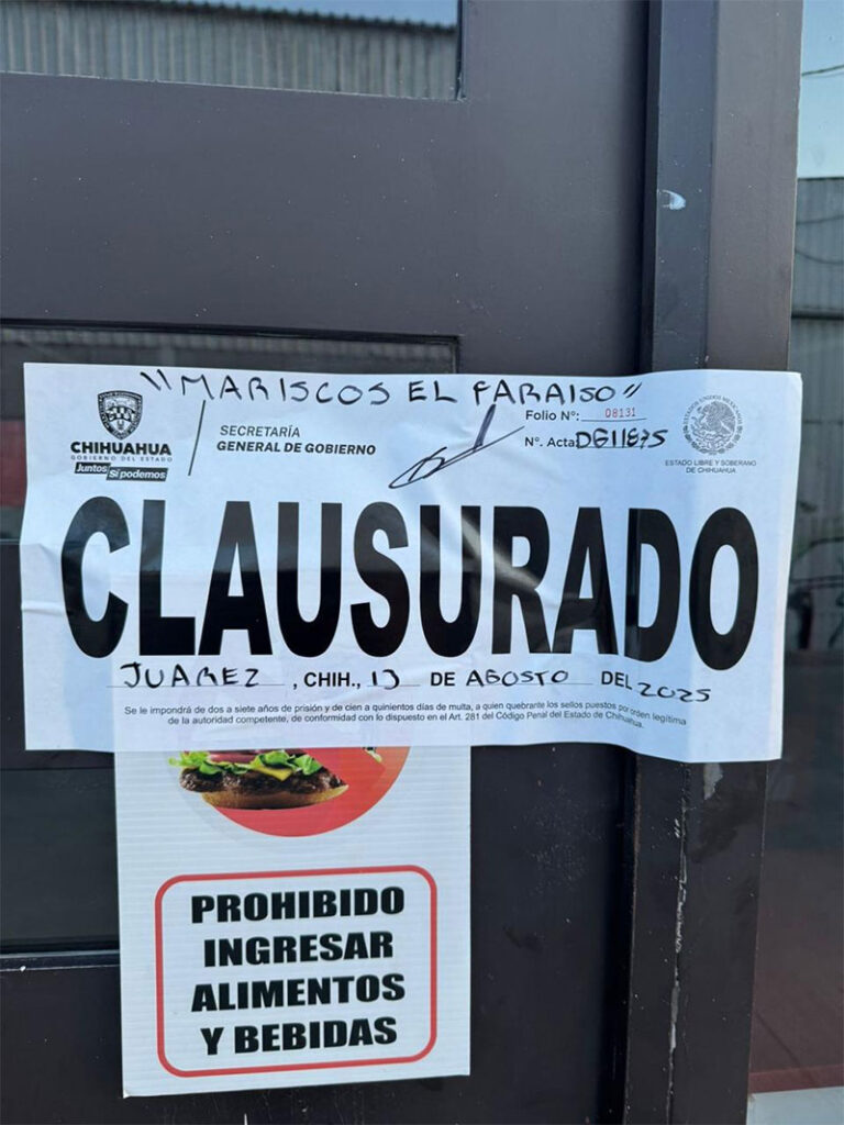 Realiza Gobernación Estatal 347 inspecciones y clausura 19 establecimientos durante la última semana