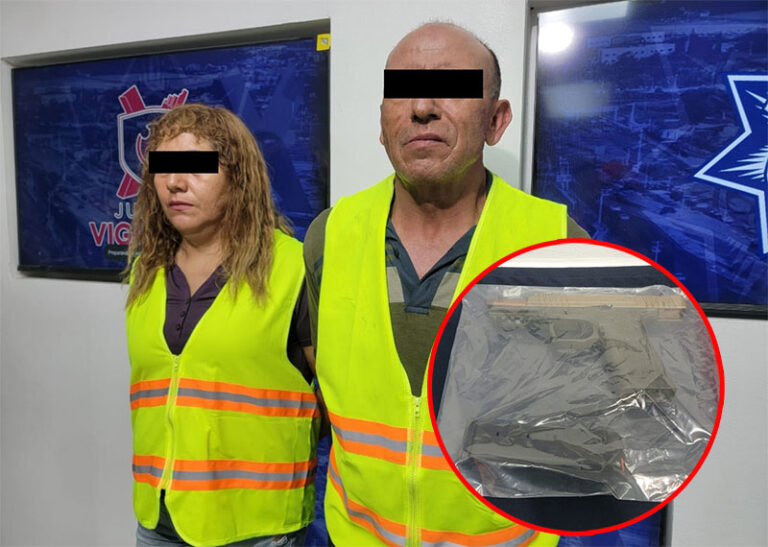 Detienen a un hombre y una mujer señalados por homicidio, secuestro y lesiones; les aseguran un arma de fuego