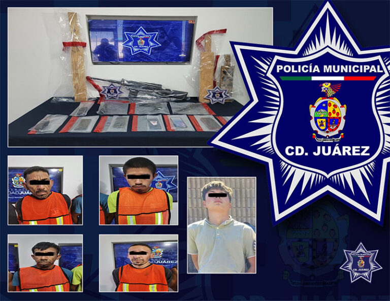 Policías Municipales arrestan a cinco adultos y dos adolescentes acusados por el delito de secuestro