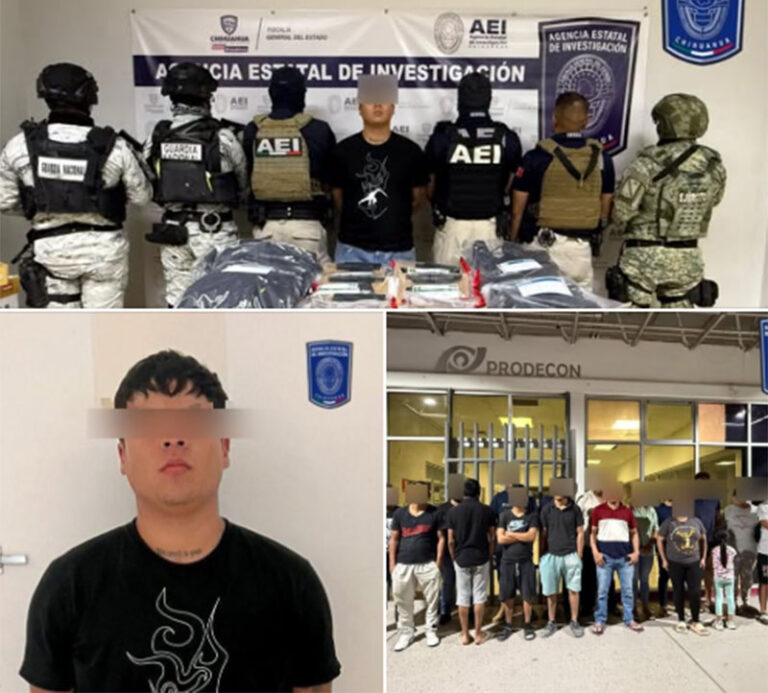 Capturan en flagrancia a masculino que tenía a 17 personas privadas de la libertad