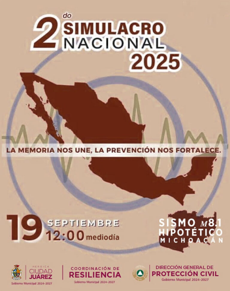 Protección Civil invita al Segundo Simulacro Nacional 2025
