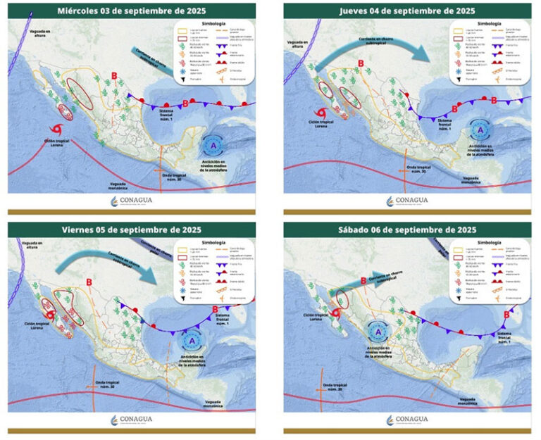 Sistema Frontal traerá vientos y descenso de temperatura