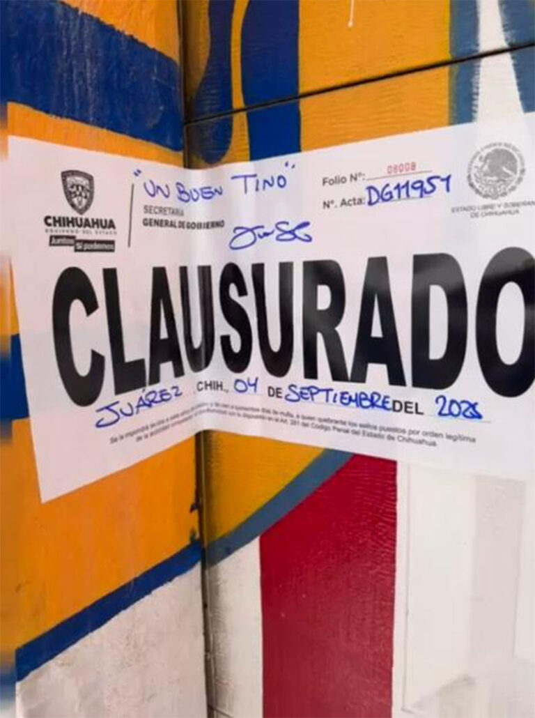 Realiza Gobernación Estatal 313 inspecciones y clausura 13 establecimientos durante última semana