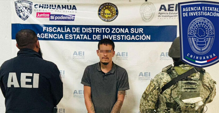 Detiene AEI a probable responsable de secuestro exprés, amenazas y robo en Parral